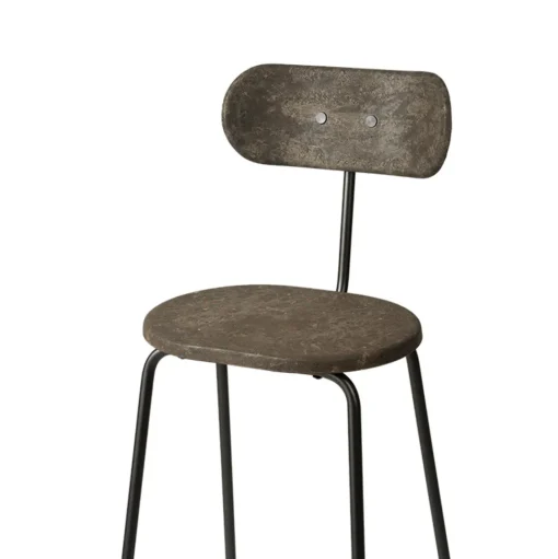 Mater Earth Barstol Med Ryglán 74 cm Coffee Dark