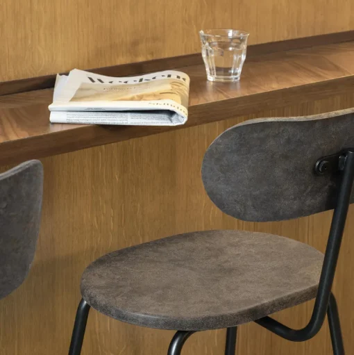 Mater Earth Barstol Med Ryglán 74 cm Coffee Dark