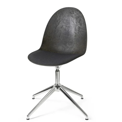 Mater Eternity Swivel Spisebordsstol Aluminium M. Polstret Sáde 198 Grå