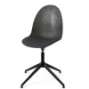 Mater Eternity Swivel Spisebordsstol Sort Base M. Polstret Sáde 198 Grå