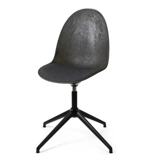 Mater Eternity Swivel Spisebordsstol Sort Base M. Polstret Sáde 198 Grå