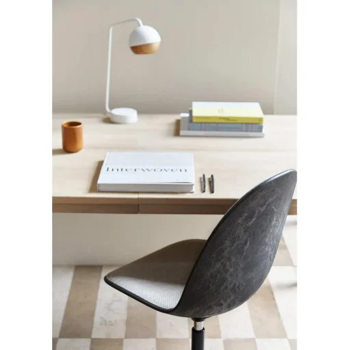 Mater Eternity Swivel Spisebordsstol Sort Base M. Polstret Sáde 198 Grå