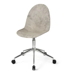 Mater Eternity Swivel Spisebordsstol Med Hjul Wood Waste Grey/Stål