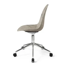 Mater Eternity Swivel Spisebordsstol Med Hjul Wood Waste Grey/Stål