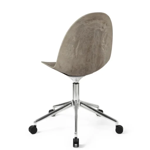 Mater Eternity Swivel Spisebordsstol Med Hjul Wood Waste Grey/Stål