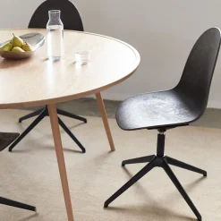 Mater Eternity Swivel Spisebordsstol Coffee/Sort Base