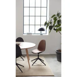 Mater Eternity Swivel Spisebordsstol Sort Base & Polstret 378 Rust