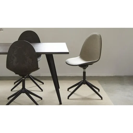 Mater Eternity Swivel Spisebordsstol Wood Waste Grey/Stål