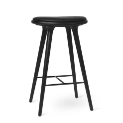 Mater High Stool Barstol Sort Bejdset Eg 74cm