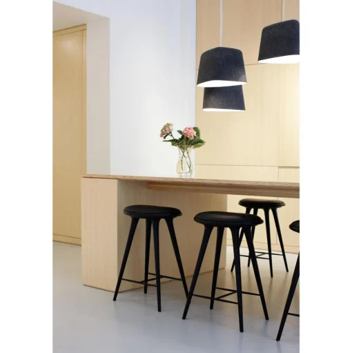Mater High Stool Barstol Sort Bejdset Eg 74cm