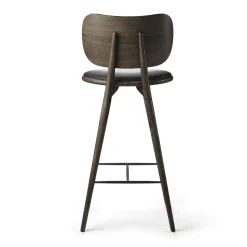 Mater The High Stool Barstol med Ryg Sirka Grå Eg 74 cm