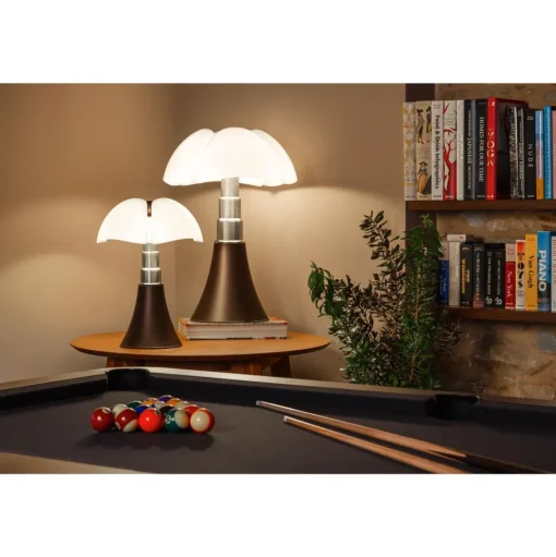 Matinelli Luce Pipistrello 1965 Bordlampe Medium Bronze