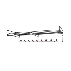 Maze Bill Hattehylde 102 cm Sort / Valnød