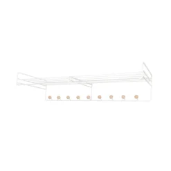 Maze Bill Hattehylde L 102 cm Hvid / Birk