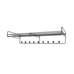 Maze Bill Hattehylde L 102 cm Sort