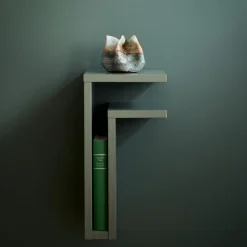 Maze F-Shelf Hylde Højre Grågrøn