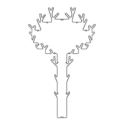 Maze Tree Knagerákke Sort