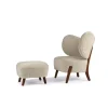 Mazo TMBO Lánestol Valnød/Sheepskin Moonlight med Puf