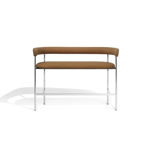Møbel Copenhagen Font Bar Sofa 65 cm Dunes Cognac/Poleret Stål Stel