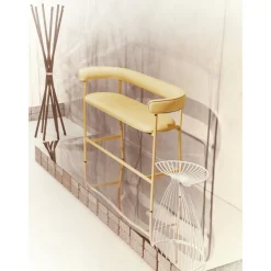 Møbel Copenhagen Font Bar Sofa 65 cm Dunes Cognac/Poleret Stål Stel