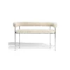 Møbel Copenhagen Font Bar Sofa 65 cm Sheepskin Oyster/Poleret Stål Stel