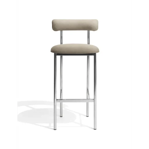 Møbel Copenhagen Font Barstol 65 cm Hallingdal 65 200/Poleret Stål Stel