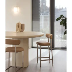 Møbel Copenhagen Font Barstol 65 cm Hallingdal 65 200/Poleret Stål Stel