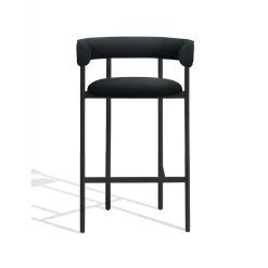 Møbel Copenhagen Font Barstol med Armlán 75 cm Remix 196/Sort Stel
