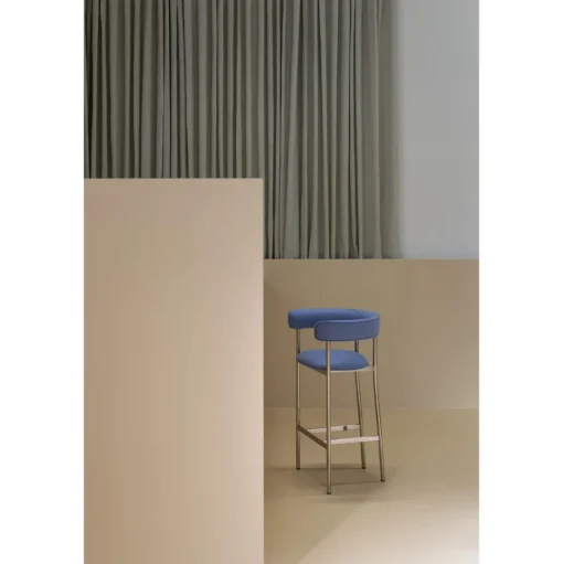 Møbel Copenhagen Font Barstol med Armlán 65 cm Dunes Anthrazite/Sort Stel