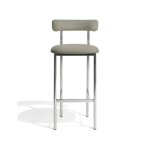 Møbel Copenhagen Font Barstol 75 cm Vidar 222/Poleret Stål Stel
