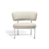 Møbel Copenhagen Font Lánestol Beige Boucle Elle 0200/Poleret Stål Stel