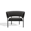 Møbel Copenhagen Font Lánestol med Armlán Boucle Zero 0010/Sort Stel