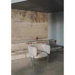 Møbel Copenhagen Font Lánestol med Armlán Boucle Zero 0010/Sort Stel