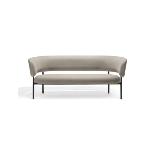 Møbel Copenhagen Font Sofa Sheepskin Honey/Poleret Stål Stel
