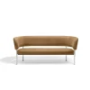 Møbel Copenhagen Font Sofa Dunes Cognac Láder/Poleret Stål Stel