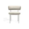 Møbel Copenhagen Font Spisebordsstol Beige Boucle Elle 0200/Poleret Stål Stel