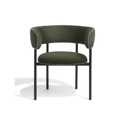 Møbel Copenhagen Font Spisebordsstol med Armlán Vidar 972/Sort Stel