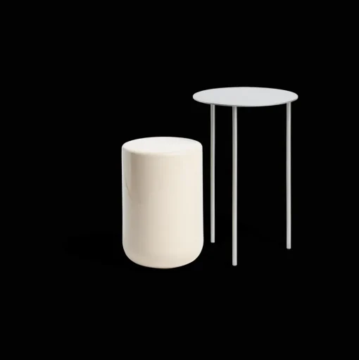 Møbel Copenhagen Pair Sidebord S Metal/Light Ivory