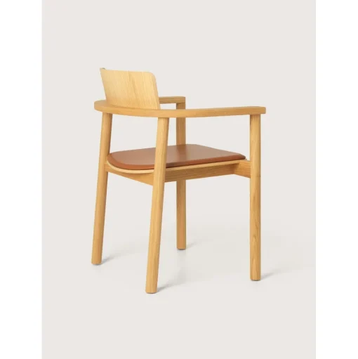 Møbel Copenhagen Rudi Spisebordsstol Oileret Eg/Cognac