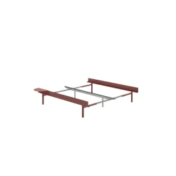 Moebe Bed Sengeramme 90-180 cm Med Høje Ben Dusty Rose
