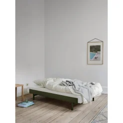 Moebe Bed Sengeramme 90-180 cm Med Høje Ben Dusty Rose