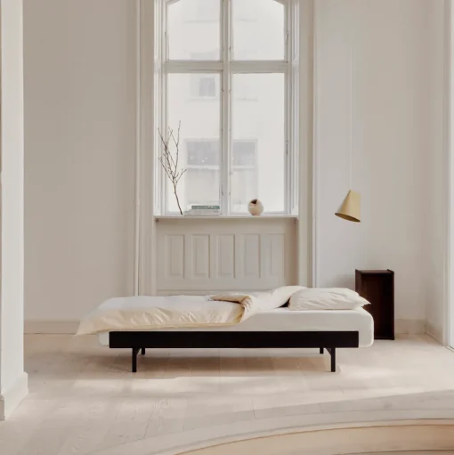 Moebe Bed Sengeramme 90-180 cm Med Høje Ben Dusty Rose