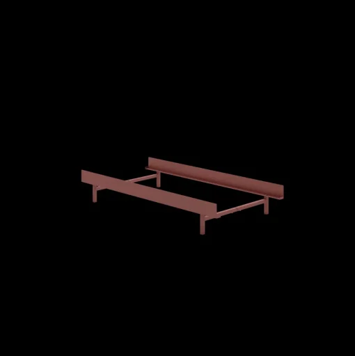 MOEBE Bed Sengeramme 90 cm Dusty Rose