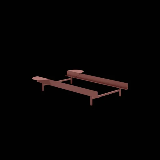 MOEBE Bed Sengeramme 90 cm Dusty Rose