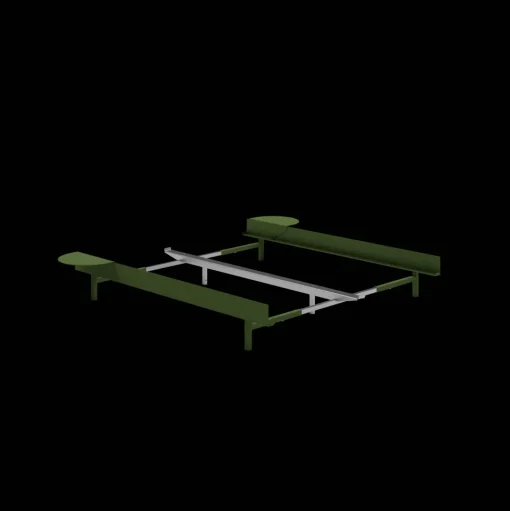 MOEBE Bed Sengeramme 90-180 cm Pine Green