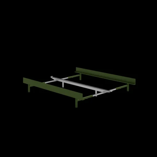 MOEBE Bed Sengeramme 90-180 cm Pine Green