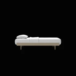 MOEBE Bed Sengeramme 90 cm Sand