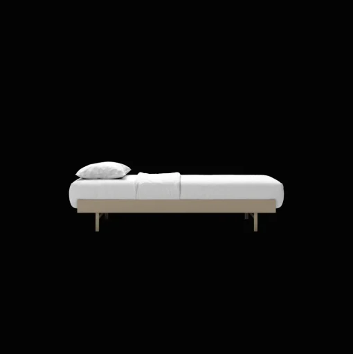 MOEBE Bed Sengeramme 90 cm Sand