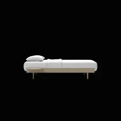 MOEBE Bed Sengeramme 90 cm Sand