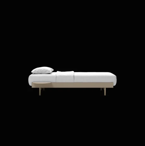 MOEBE Bed Sengeramme 90 cm Sand